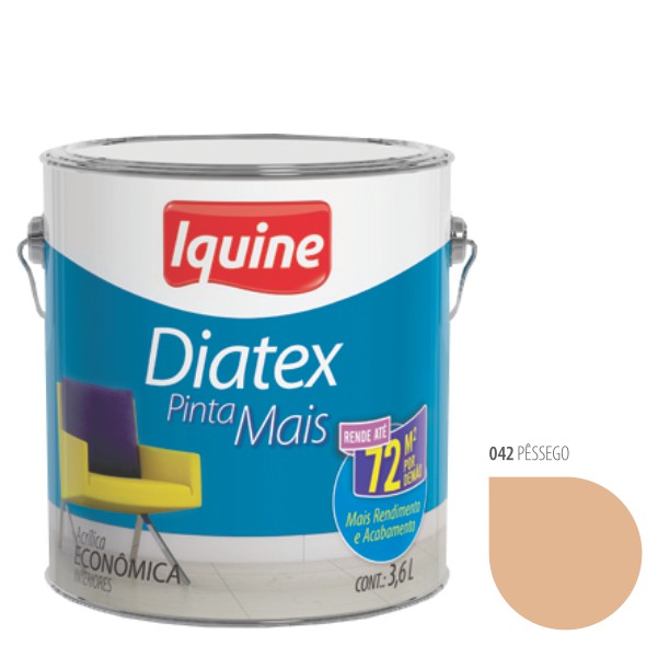 TINTA ACRILICA DIATEX GALAO PESSEGO IQUINE